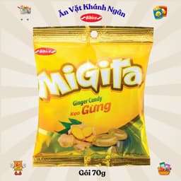Combo Kẹo Cứng Migita Bibica Đủ Vị Gói Nhỏ 70g - HÀNG CHÍNH HÃNG 5