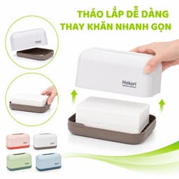 Hộp Khăn Giấy Hokori 2705 Nhựa PP Cao Cấp Cho Phòng Khách Văn Phòng Ô Tô GD33 4