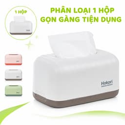 Hộp Khăn Giấy Hokori 2705 Nhựa PP Cao Cấp Cho Phòng Khách Văn Phòng Ô Tô GD33 8