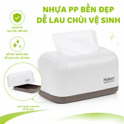 Hộp Khăn Giấy Hokori 2705 Nhựa PP Cao Cấp Cho Phòng Khách Văn Phòng Ô Tô GD33 7