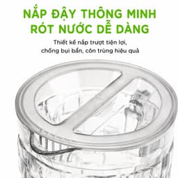 Ca Nước Nhựa Vân Mây Đan Trong Suốt Hokori 6099 GD43 - Bình Ca Nước Nhựa Hokori Tay Cầm Chắc Chắn GD43 3