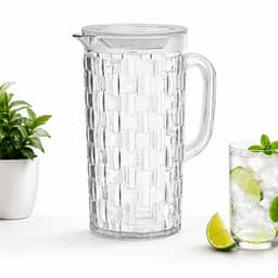 Ca Nước Nhựa Vân Mây Đan Trong Suốt Hokori 6099 GD43 - Bình Ca Nước Nhựa Hokori Tay Cầm Chắc Chắn GD43 2