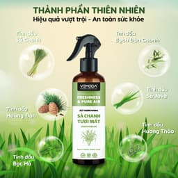 Combo 5 chai Xịt phòng tinh dầu Greenco 250ml tặng 1 chai 5