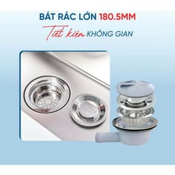 Chậu Rửa Bát 1 Hố Konox Dekor 8044SU | BẢO HÀNH 10 NĂM 8