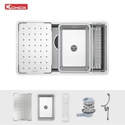 Chậu Rửa Bát 1 Hố Konox Dekor 8044SU | BẢO HÀNH 10 NĂM 2