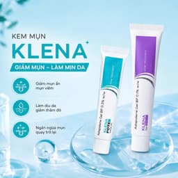 Kem mụn Klena, kem chấm mụn Adapalene 0.1%, 0.3% hỗ trợ giảm mụn ẩn, gom cồi mụn, giảm mụn trứng cá và mờ thâm 1