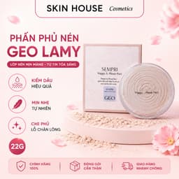 Phấn Phủ Nén Geo Lamy Sempre Happy & Please Pact 22g Kiềm Dầu, Mịn Da, Lớp Nền Tự Nhiên Skin House 1