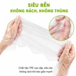 Găng Tay Nấu Ăn TPE Siêu Dai Family Deli 50 Cái An Toàn Thực Phẩm Co Giãn Tốt Dùng Một Lần Tiện Lợi GD60 3