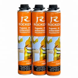 Keo bọt nở Rockiza chai 750ml tỷ lệ tạo bọt cao, siêu trắng, nhanh khô 3