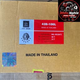 Nhông Xích Thái Đai Đỏ MikamMakon Cho Xe Wave RS, Wave 110, Wave S110 - Bộ Nhông Sên Dĩa Siêu Bền 2