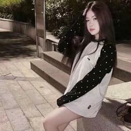 MONO WHISPER LONGSLEEVE - Áo Thun Nam Nữ tay dài phối màu chấm bi thời trang hàn quốc 3