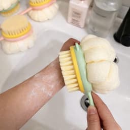 Bông Tắm Chà Lưng 2 Mặt Kèm Bàn Chải Cọ Tẩy Tế Bào Chết Mềm Mịn 5