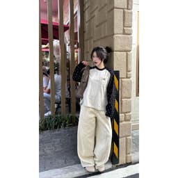 Áo Sweater Thu Đông Phối Tay Dài Hoạ Tiết Chấm Bi From Thụng Oversize Hottrend 6