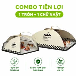 Lồng Bàn Đậy Thức Ăn Gấp Gọn Chống Côn Trùng GD61 - Lồng Chụp Vải Gấp Gọn Đậy Thức Ăn Thoáng Khí 7