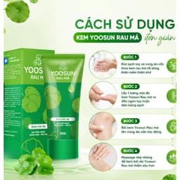 Kem bôi da Yoosun Rau Má (Hộp / Tuýp 50g ) chăm sóc làm mát dịu da,Sử dụng trường hợp bé bị rôm sảy,< BUNBUN SHOP 5