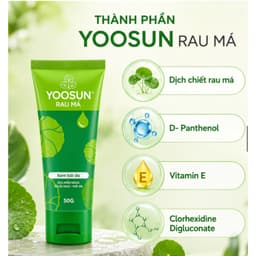 Kem bôi da Yoosun Rau Má (Hộp / Tuýp 50g ) chăm sóc làm mát dịu da,Sử dụng trường hợp bé bị rôm sảy,< BUNBUN SHOP 3