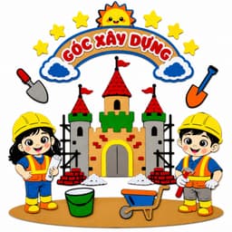 Góc xây dựng vải nỉ , mẫu mới 2026  đồ dùng mầm non, Tranh góc Steam , Steam mầm non , Tranh góc, trang trí lớp học, 4