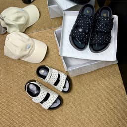 Sandal nữ đế cao quai phối chấm bi trẻ trung mã S3 mới 2026 3