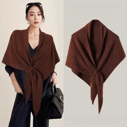 Khăn Choàng Len Nữ Dệt Kim Thoải Mái Phối Đồ 1
