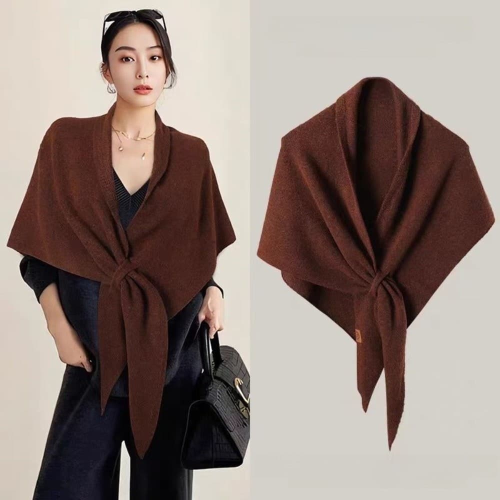 Khăn Choàng Len Nữ Dệt Kim Thoải Mái Phối Đồ