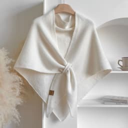 Khăn Choàng Len Nữ Dệt Kim Thoải Mái Phối Đồ 9