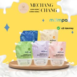 [GIÁ CỰC TỐT - HÀNG CHÍNH HÃNG] Nước giặt Mompa Organic công nghệ Enzime tẩy sạch vết bẩn cứng đầu túi 2L 4