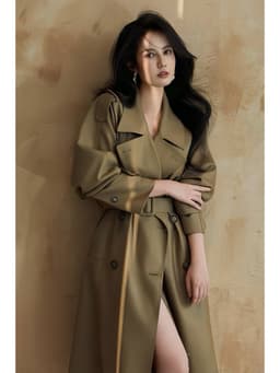 Áo Khoác Măng Tô Nữ Dáng Suông Nhẹ Phong Cách Công Sở Smart Casual Hàn Quốc Chali AZ628 2