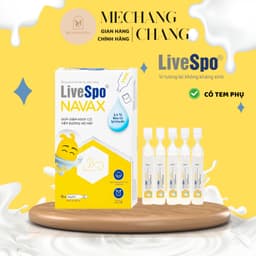 [T1/2028] Dung dịch vệ sinh tai mũi họng Livespo Navax (10 ống x 4ml) giảm nguy cơ viêm đường hô hấp 4