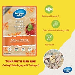 Pate Snappy Tom 70g hương vị hoa quả đủ 8 vị cho chó mèo - Méo chò Uni 4