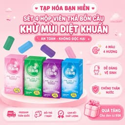 [KH]M1 Set 4 Hộp Thả Bồn Cầu, Viên Tẩy Bồn Cầu Khử Mùi Hôi Diệt Vi Khuẩn 1tuần An Toàn Không Độc Hại 1