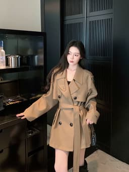 Áo Khoác Nữ Măng Tô Style Sang Chảnh Outfit Đi Café Đi Làm Dáng Ngắn Hiện Đại Chali AZ900 5