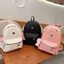 Balo đi học đi chơi hoạ tiết cow&kitty in dập vân chìm đựng vừa A4, thiết kế dây đeo bản to, da cao cấp size 40 1