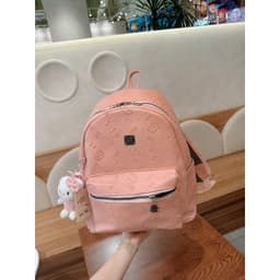 Balo đi học đi chơi hoạ tiết cow&kitty in dập vân chìm đựng vừa A4, thiết kế dây đeo bản to, da cao cấp size 40 6