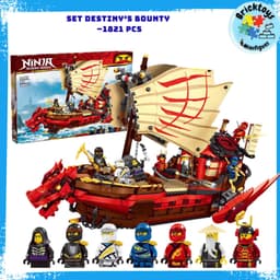[ Pre Oder ] Đồ chơi mô hình xếp hình NJ set Thuyền rồng định mệnh Destiny Bounty - 1821pcs 1