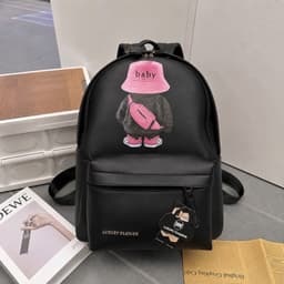 Balo Đi Học Size 40 In Hình Hoạt Hình Luxury Fashion Nam Nữ Form Cứng Đựng Laptop 15.6 Inch Chống Nước 7