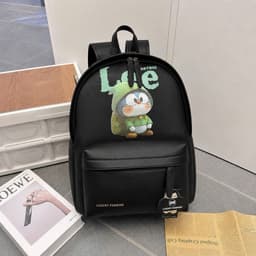 Balo Đi Học Size 40 In Hình Hoạt Hình Luxury Fashion Nam Nữ Form Cứng Đựng Laptop 15.6 Inch Chống Nước 8