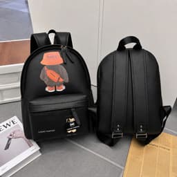 Balo Đi Học Size 40 In Hình Hoạt Hình Luxury Fashion Nam Nữ Form Cứng Đựng Laptop 15.6 Inch Chống Nước 4