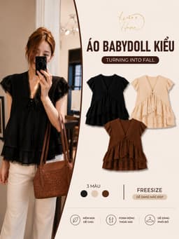 Áo Babydoll Kiểu Nữ Phối Ren Xếp Ly Bèo Tầng Phong Cách Hàn Quốc Mùa Hè Kimee - KA893 4