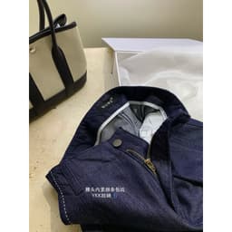 [SALE] 𝑻𝒉𝒆𝑴𝒂𝒚 x 𝐖𝐆𝐖𝐄/ Quần Jean Suông Nấm 92cm WG.WE 9930, Quần Jean Nữ Ống Suông Mềm Lưng Cao Phối Chỉ Nổi 5