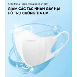 (QUÀ TẶNG) Khẩu trang 5D cải tiến TopGia túi 20 cái an toàn, 3 lớp vải không dệt cao cấp màu đen 3