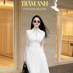 váy dài nữ công sở,thiết kế mang phong cách chỉn chu,hiện đại,đi cafe sang chảnh,dạo phố cuối tuần V-18 1