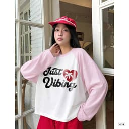 Áo Thun Tay Dài Form Boxy Phối Raglan Nam Nữ Unisex, Áo Phông Form Rộng BST Street Style Phong Cách Hàn Quốc Hot Trend 4