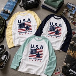 Áo Thun Tay Dài Form Boxy Phối Raglan Nam Nữ Unisex, Áo Phông Form Rộng BST Street Style Phong Cách Hàn Quốc Hot Trend 9