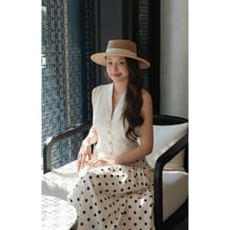 Áo Gile Linen Hàn Màu Trắng Kem MACI MCAGLTR0348 Thời Trang Nữ Thiết Kế Độc Quyền 4