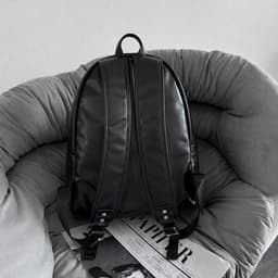 Balo đi học đi chơi chất da mịn in hình gấu bear sắc nét size 40 bản quai to đựng vừa sách vở A4 laptop 9