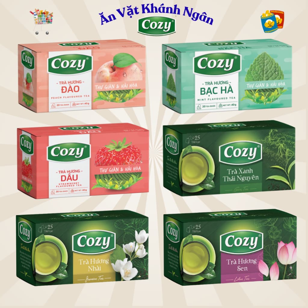 Trà Nhúng Túi Lọc Cozy Đủ Vị - HÀNG CHÍNH HÃNG