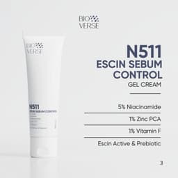 Gel dưỡng ẩm Bioverse N511 Escin Sebum Control Gel Cream hỗ trợ kiểm soát dầu nhờn, làm dịu da mụn 4