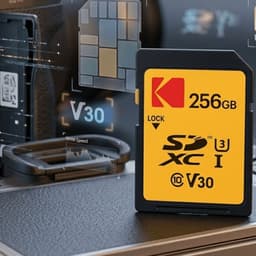 Thẻ Nhớ Kodak SD 256GB UHS-I U3 V30 Ultra, Tốc Độ Đọc 95MB/s, Lưu trữ video 4K Ultra HD 4