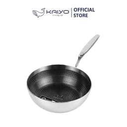 Chảo inox sâu lòng chống dính hoa văn nổi Tri-Ply Kaiyo, size 20cm [mã KNW-3598] 1