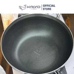 Chảo inox sâu lòng chống dính hoa văn nổi Tri-Ply Kaiyo, size 20cm [mã KNW-3598] 7